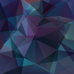Obraz premium Abstract polygonal vector background. Dark blue geometric vector illustration. Creative design template.