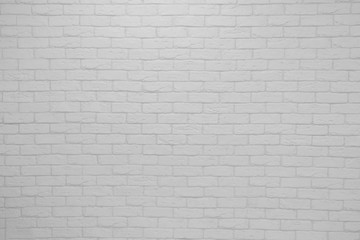 white brick wall background in rural room,