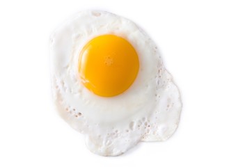 Fried yellow egg