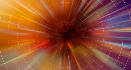 Abstract modern colorful motion blured background in orange color
