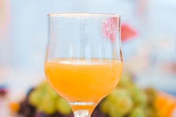 a glass of juice