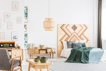 Wooden open space interior