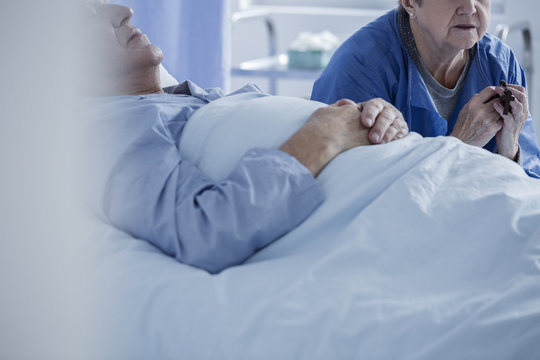 Patient in a coma and wife
