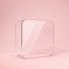 Blank branded glass box
