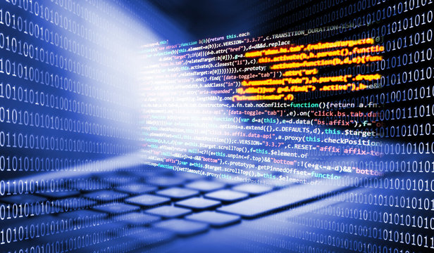 Tastatur mit Programmiercode und Bin&auml;rcode