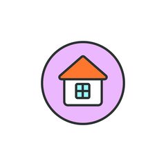 Colored house icon