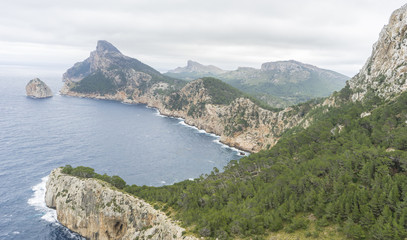 Fototapeta na wymiar Cape Formentor in Mallorca island, Spain