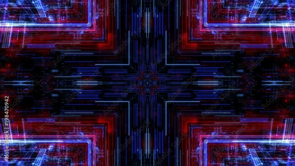 Poster abstract technology pattern with connecting lines and dots. digital scientific, matrix particles gri