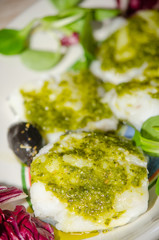 fillets of seasoned cod