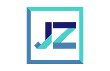 JZ Square Ribbon Letter Logo