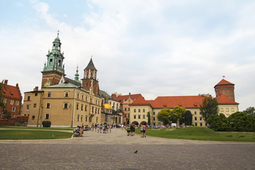 Fototapeta na wymiar Wawel Royal Castle Cathedral in Krakow, Poland