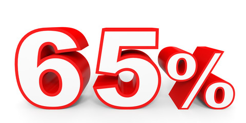 Sixty five percent off. Discount 65 %.