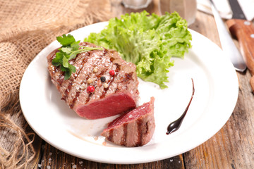 beef steak and pepper