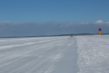 Kolin jäätie, ice road in Finland