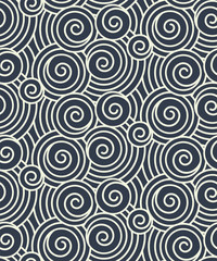 geometric curly seamless waves