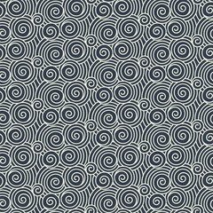 geometric curly seamless waves