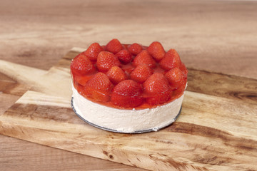 Cheesecake with strawberries - 198473364