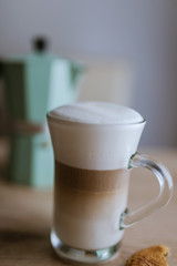 Making Latte Macchiato