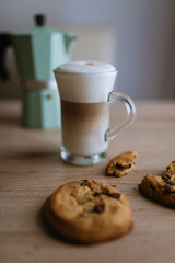 Making Latte Macchiato