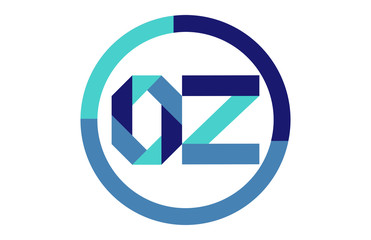 OZ Global Blue Ribbon letter Logo