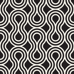 Vector seamless pattern. Modern stylish abstract texture. Repeating geometric tiles