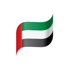 United Arab Emirates flag, vector illustration