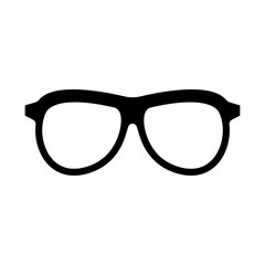 eyeglasses icon isolated vector