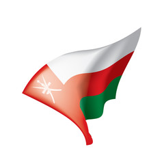Oman flag, vector illustration