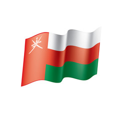 Oman flag, vector illustration
