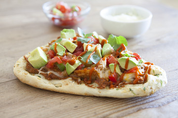 Mexican Chicken Flatbread Pizza