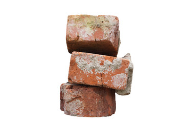 A pile of old bricks.