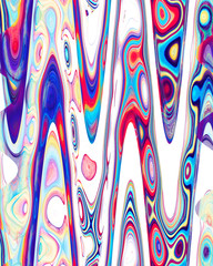 art colorful textured background in rainbow colors on white