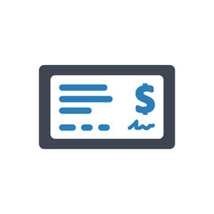 Bank Check Icon