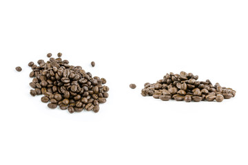 coffee bean on white background