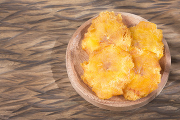 Fried Green Plantains or Tostones