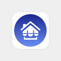 Modern Push Button Monogram