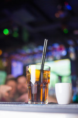 alcoholic drink with citrus