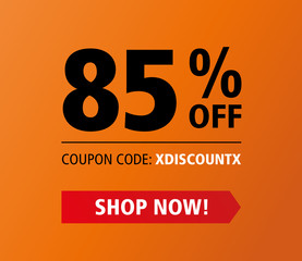 85 Off Coupon Vector