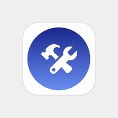 Obraz premium Modern Push Button Monogram