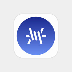 Modern Push Button Monogram