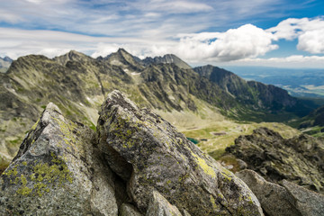 View on Mengusovska valley in High Tatras