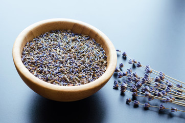 Dry lavender flowers tea