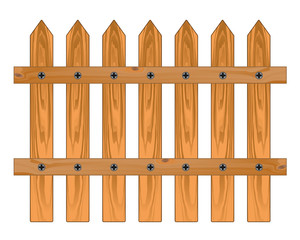 Wooden sharp fence