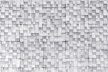 Abstract background from white small brick pattern wall. Vintage and retro decoration as wallpaper. Picture for add text message. Backdrop for design art work.