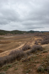 Fototapeta na wymiar The lake of tranquera in Nuevalos, Aragon