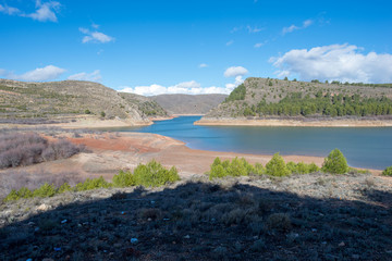 The lake of tranquera in Nuevalos, Aragon