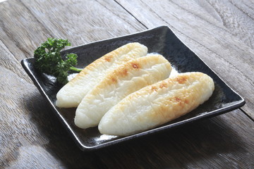 Kamaboko in the shape of bamboo leaves