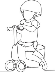 child riding a bicycle