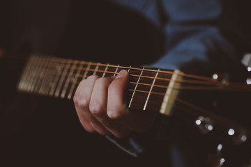 Guitar. Music. Playing guitar. 