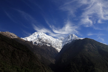 South face of Annapurna South - 7,219 m (23,684 ft), Annapurna Massif, Himalayas, Nepal 